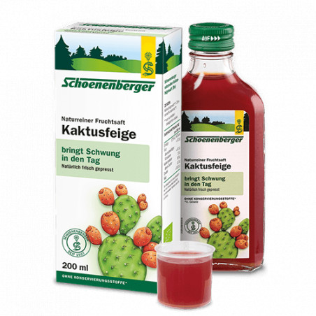 Comprar online HIGO CHUMBO JUGO BIO 200 ML SCHOENENBERGER - Coliseum