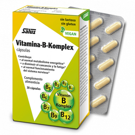 Comprar  VITAMINA B KOMPLEX 30 CAP SALUS online - Farmacia Coliseum
