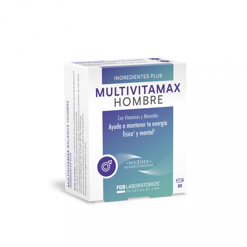 Comprar  MULTIVITAMAX HOMBRE 30 CAP FDB LABORATORIOS online - Farmacia Coliseum