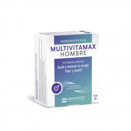 Comprar  MULTIVITAMAX HOMBRE 30 CAP FDB LABORATORIOS online - Farmacia Coliseum
