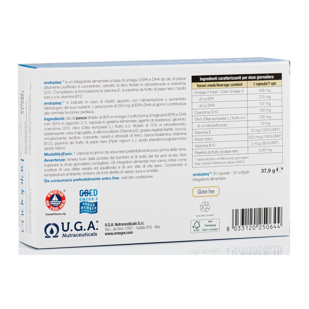 Comprar online Endoplaq 30 cap UGA Nutraceuticals - Farmacia Coliseum