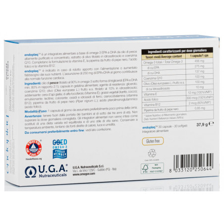 Comprar online Endoplaq 30 cap UGA Nutraceuticals - Farmacia Coliseum