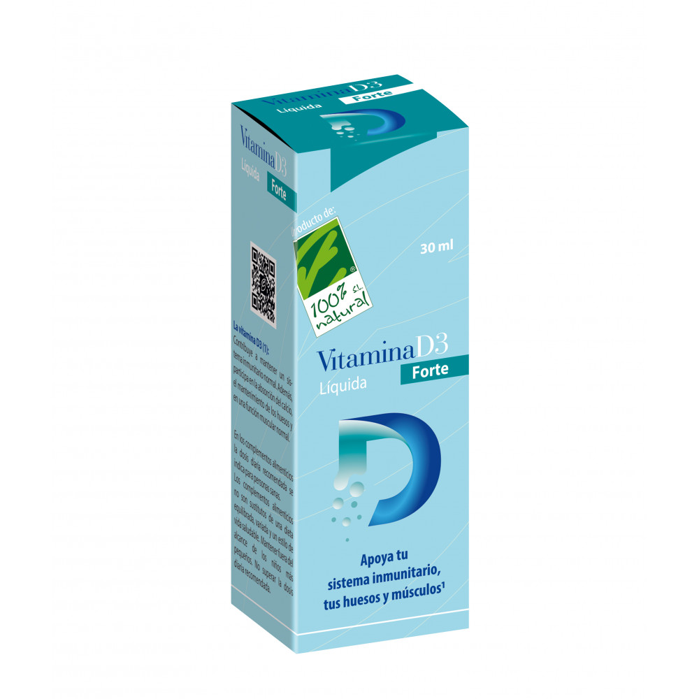 Comprar VITAMINA D-3 FORTE 1000UI x gota 30 CC CIEN POR CIEN NATURAL