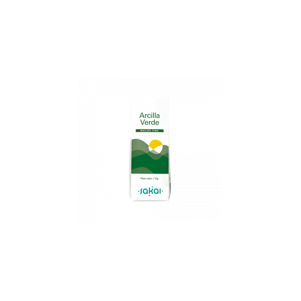 Comprar ARCILLA VERDE FINA 1 KG SAKAI online - Farmacia Coliseum