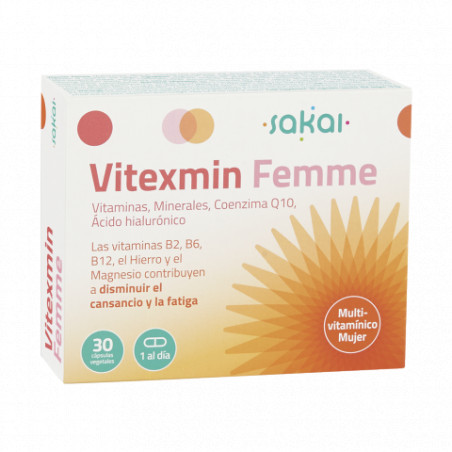 Comprar VITEXMIN FEMME 30 CAP SAKAI online - Farmacia Coliseum
