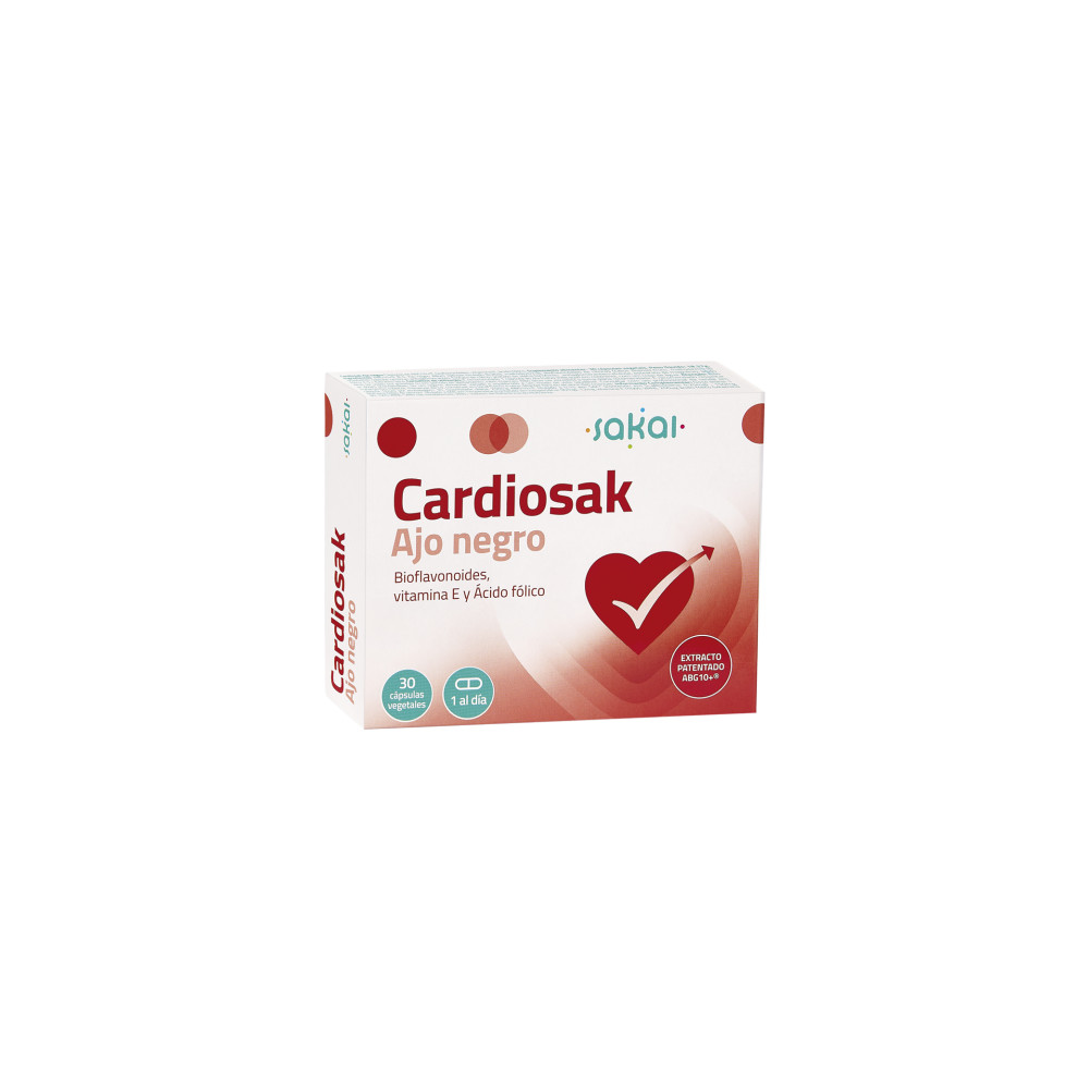 Comprar online CARDIOSAK AJO NEGRO 30 CAP SAKAI - Farmacia Coliseum