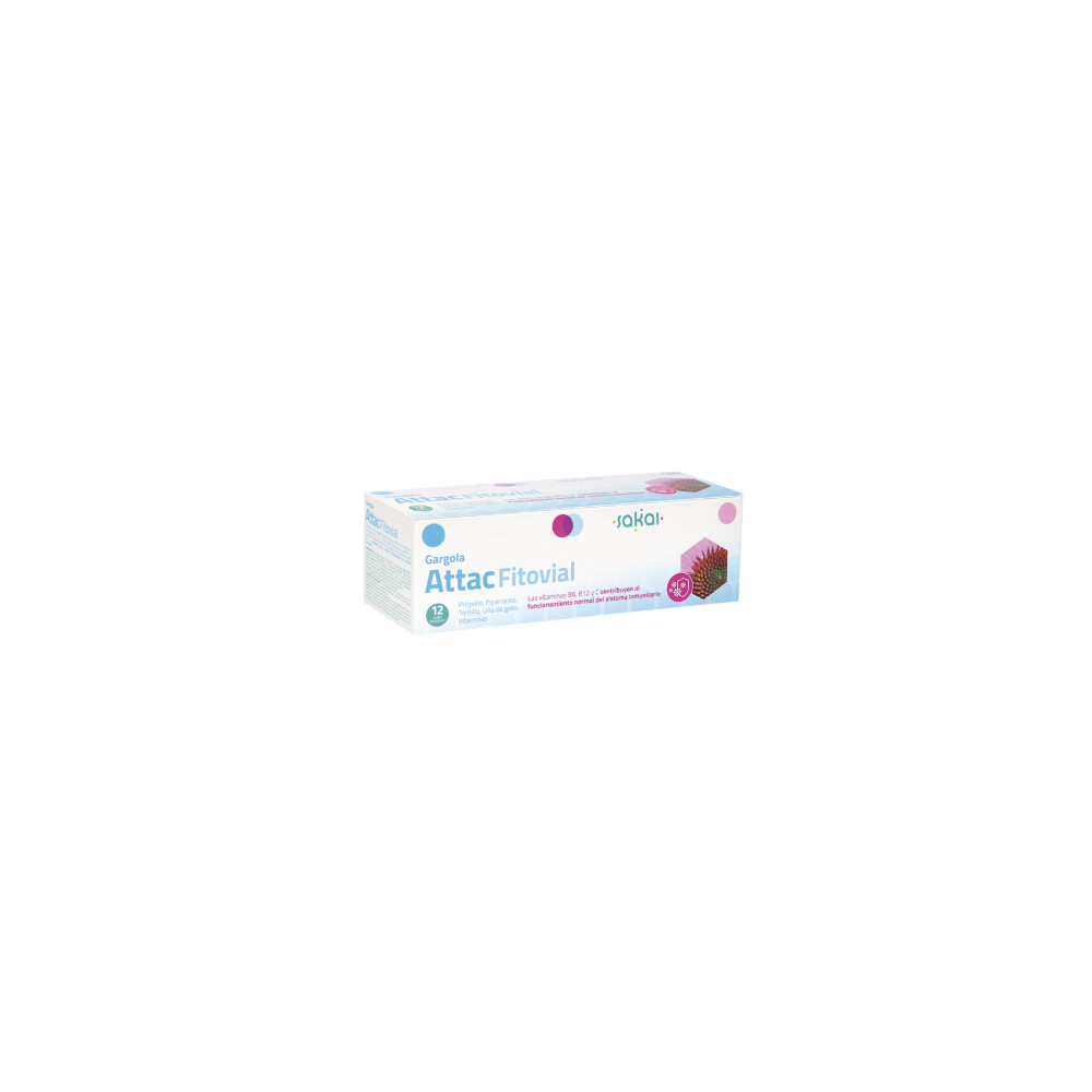 Comprar online GARGOLA FITOVIAL ATTAC 12 VIALES SAKAI - Farmacia Coliseum