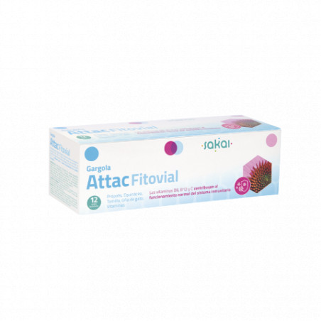 Comprar online GARGOLA FITOVIAL ATTAC 12 VIALES SAKAI - Farmacia Coliseum