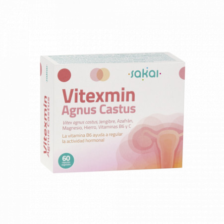 Comprar online VITEXMIN AGNUS CASTUS 60 CAP SAKAI - Farmacia Coliseum