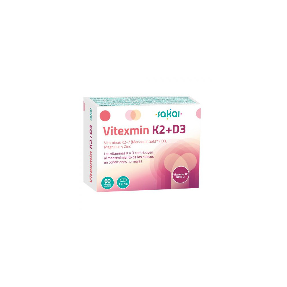 Comprar online VITEXMIN K2 D3 60 CAP SAKAI - Farmacia Coliseum