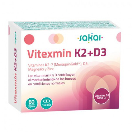 Comprar online VITEXMIN K2 D3 60 CAP SAKAI - Farmacia Coliseum