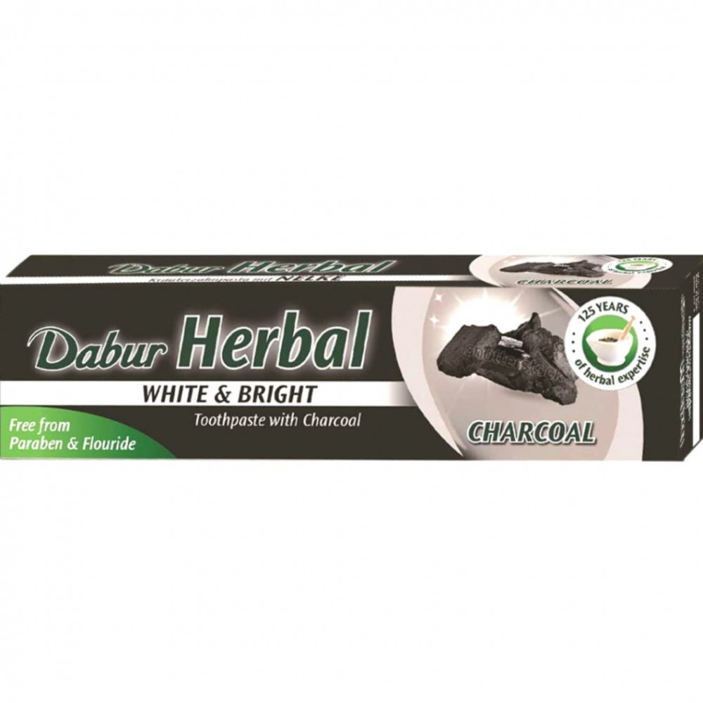 Comprar DENTRIFICO AYURVERDICO ACTIVATED CHARCOAL DABUR 100 ML online - Farmacia Coliseum