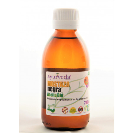Comprar online MOSTAZA NEGRA ACEITE 200 CC ECO AYURVEDA AUTENTICO - Farmacia Coliseum