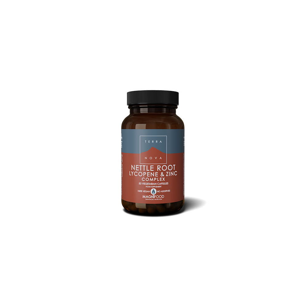 Comprar ORTIGA LICOPENO Y ZINC COMPLEX 100 VCAP TERRANOVA NUTRINAT online - Farmacia Coliseum