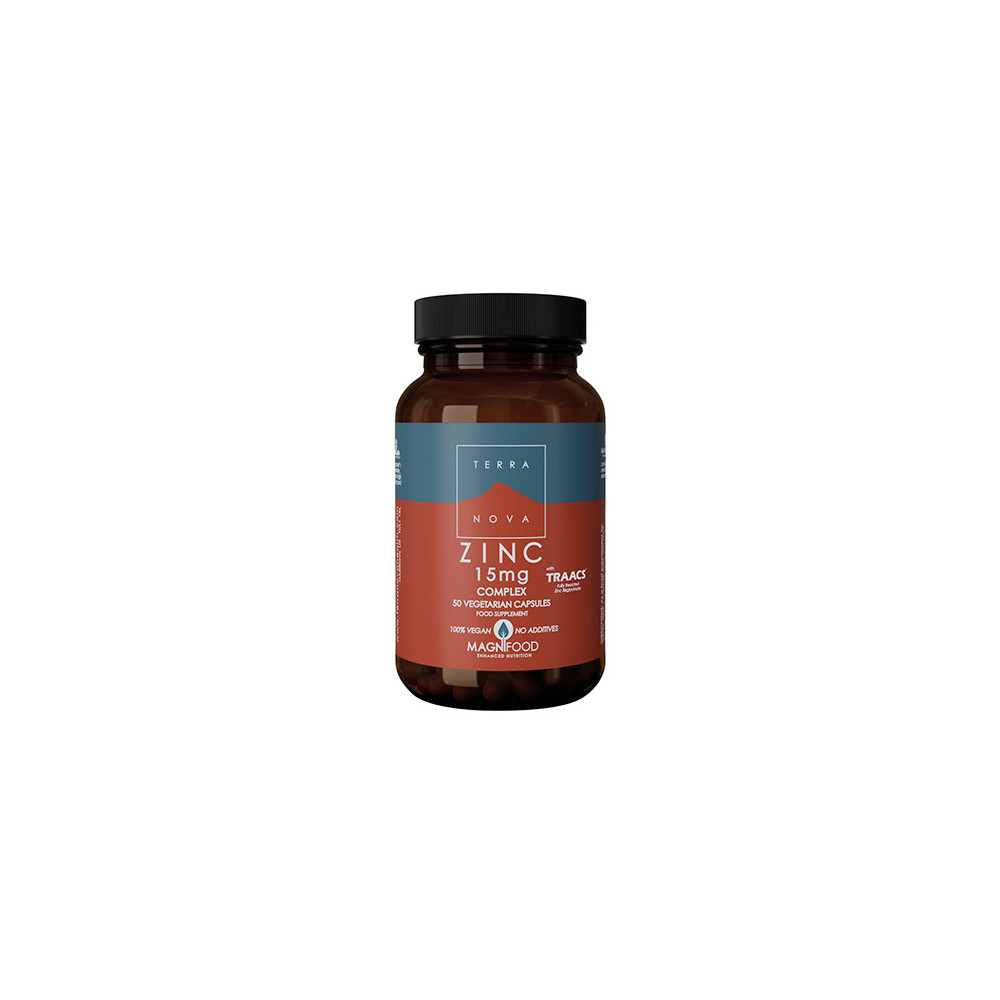 Comprar ZINC 15 MG COMPLEX 50 VCAP TERRANOVA NUTRINAT online - Farmacia Coliseum