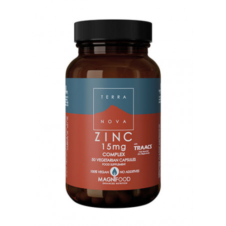 Comprar ZINC 15 MG COMPLEX 50 VCAP TERRANOVA NUTRINAT online - Farmacia Coliseum