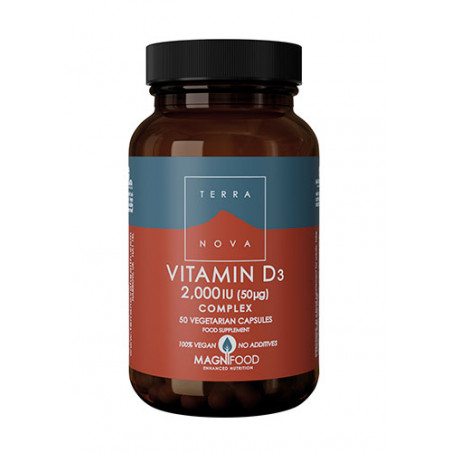 Comprar VITAMINA D3 2000 IU 50 VCAPS TERRANOVA  HEALTH AID online - Farmacia Coliseum
