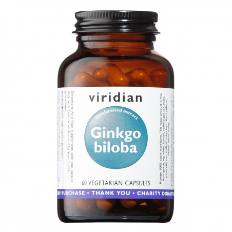 Comprar GINKGO BILOBA EXTRACTO 60 VEG CAPS VIRIDIAN online - Farmacia Coliseum