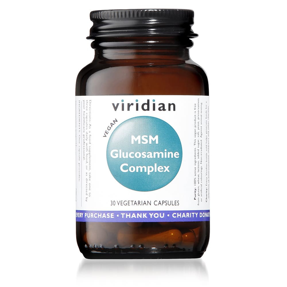 Comprar GLUCOSAMINA MSM 30 VEG CAPS VIRIDIAN online - Farmacia Coliseum