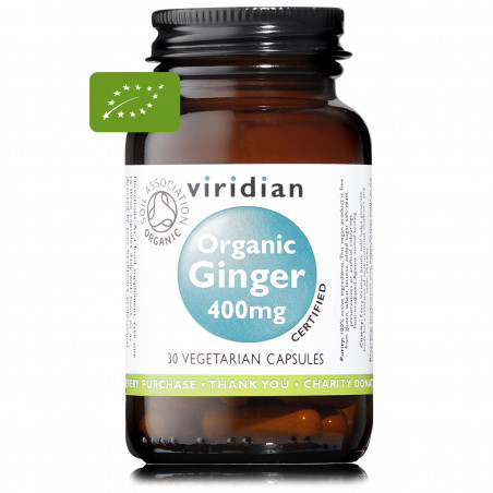Comprar JENGIBRE RAIZ BIO 400 MG 30 CAP VIRIDIAN online - Farmacia Coliseum