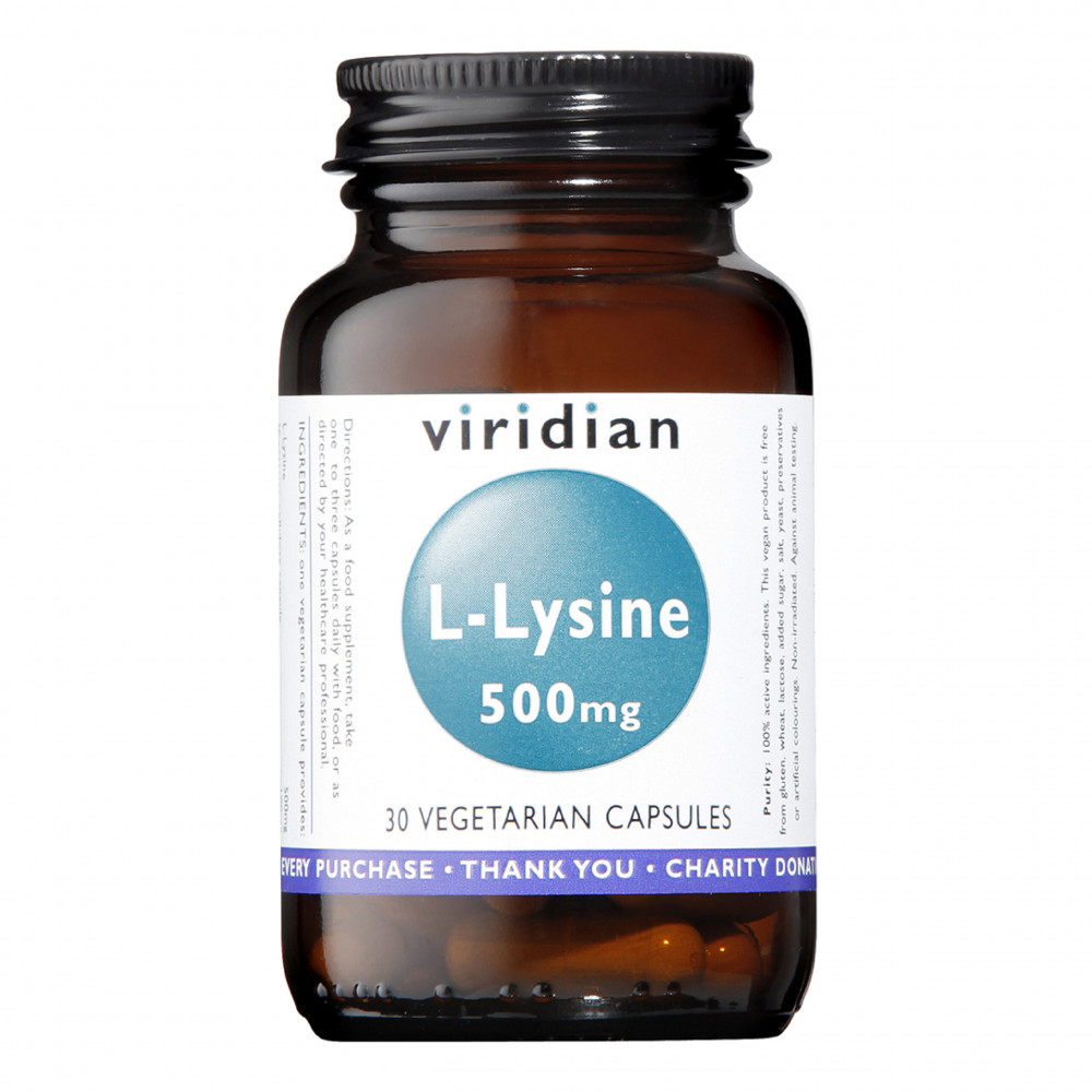 Comprar LISINA 500 MG 30 VEGCAP VIRIDIAN online - Farmacia Coliseum