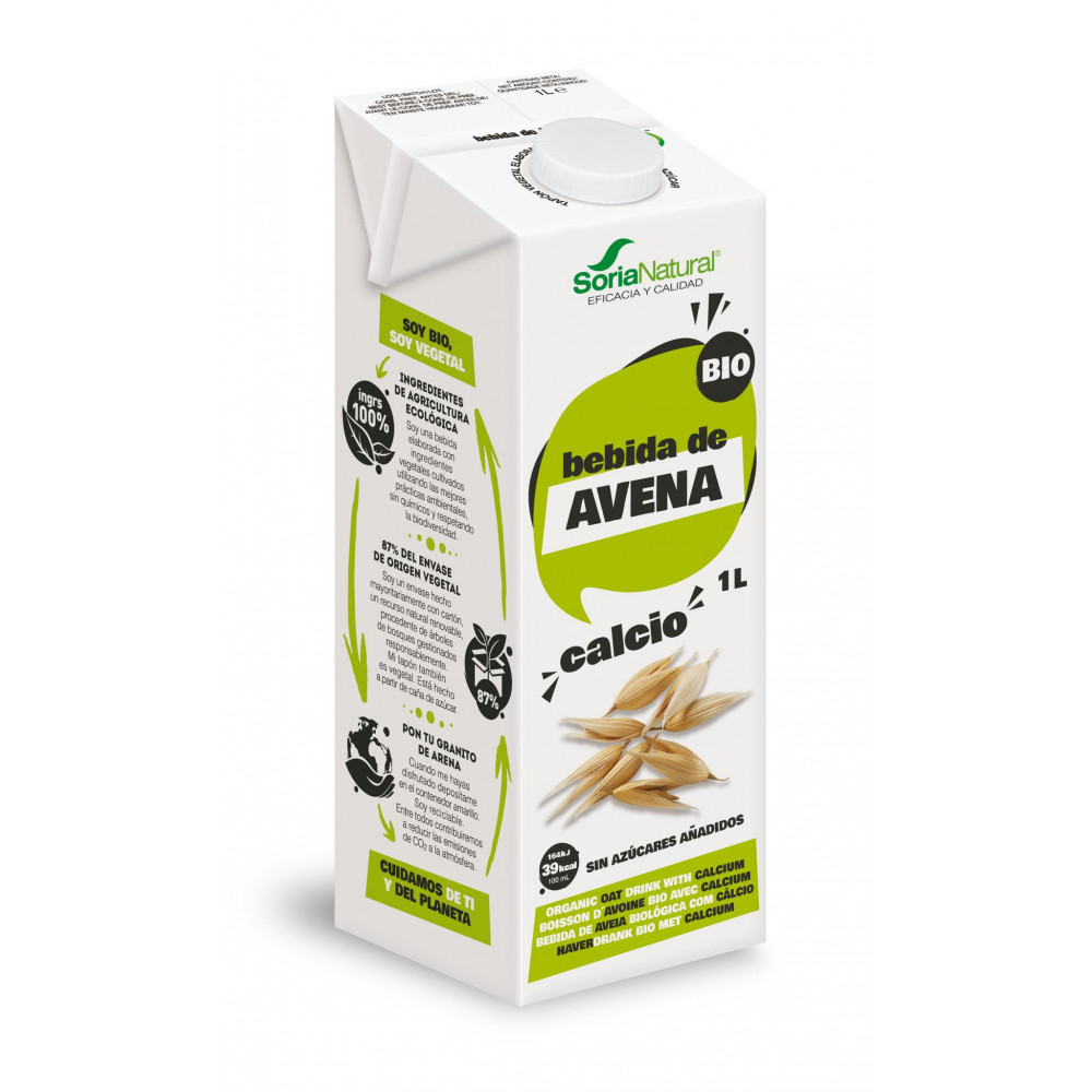 Comprar online BEBIDA AVENA CALCIO ECO 1 L ALECOSOR SORIA NATURAL - Farmacia Coliseum