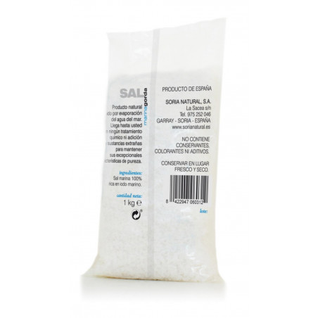 Comprar SAL MARINA GRUESA 1 KG SORIA NATURAL online - Farmacia Coliseum