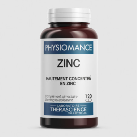 Comprar ZINC 120 CAPS PHYSIOMANCE THERASCIENCE online - Farmacia Coliseum
