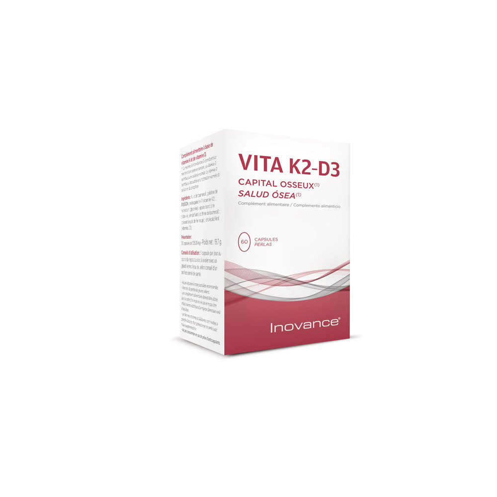 Comprar VITA K2 D3 60 PERLAS INOVANCE online - Farmacia Coliseum