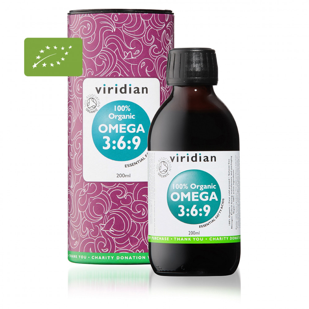 Comprar online OMEGA 3:6:9 BIO VEGANO 200 ML VIRIDIAN - Farmacia Coliseum