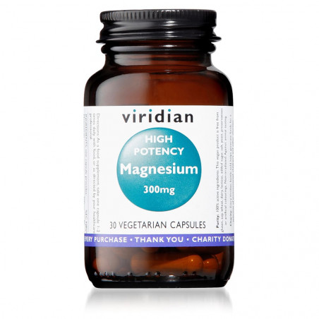 Comprar online MAGNESIO ALTA POTENCIA 300 MG 30 VEG CAPS VIRIDIAN - Farmacia Coliseum
