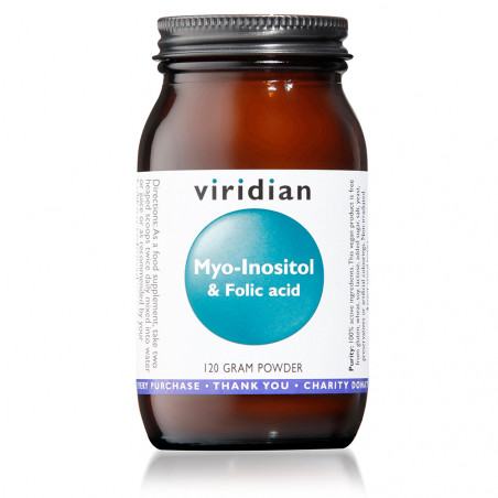 Comprar MYO-INOSITOL CON ACIDO FOLICO 120 G VIRIDIAN online - Farmacia Coliseum