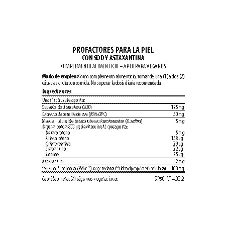 Comprar SPF SKIN PRO-FACTORS 30 VEG CAPS VIRIDIAN online - Farmacia Coliseum
