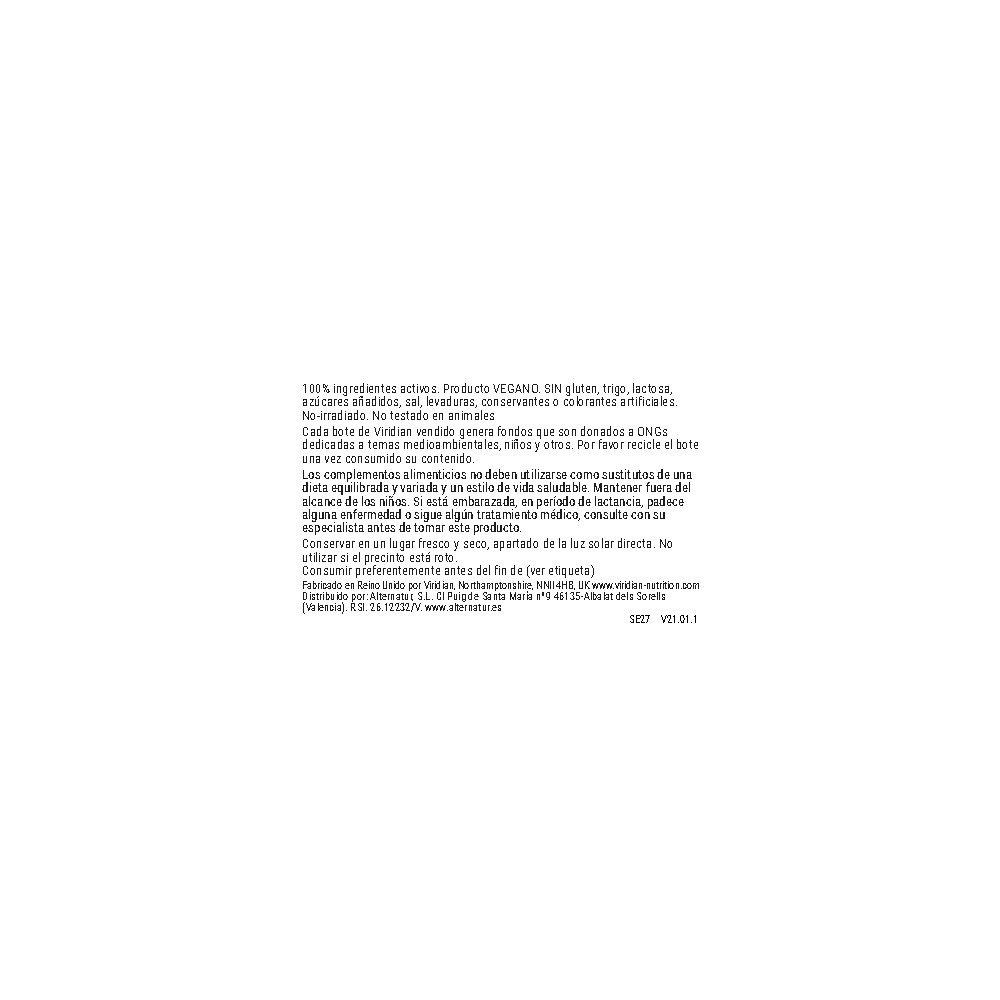 Comprar SPORTS ELECTROLYTE FIX 100 ML VIRIDIAN online - Farmacia Coliseum