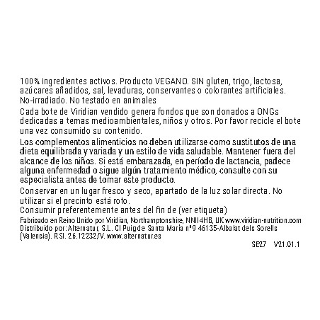 Comprar SPORTS ELECTROLYTE FIX 100 ML VIRIDIAN online - Farmacia Coliseum