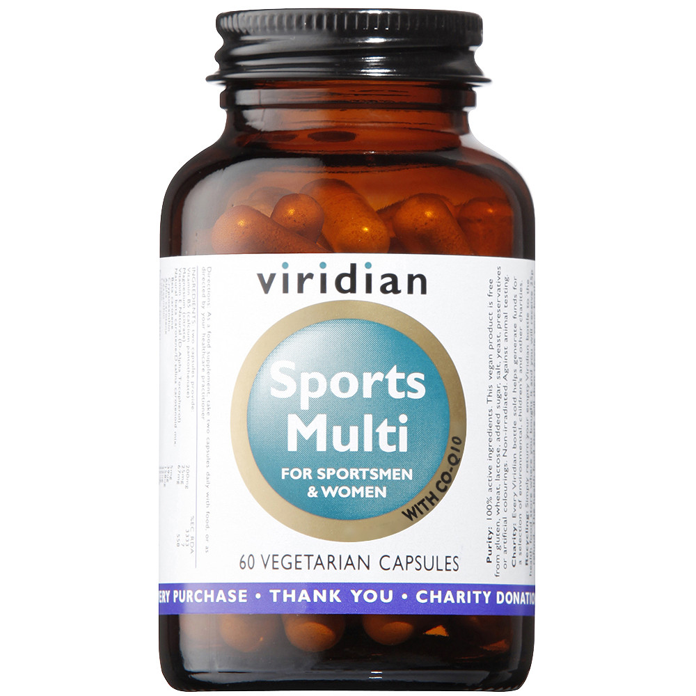 Comprar SPORTS MULTI 60 VEG CAPS VIRIDIAN online - Farmacia Coliseum