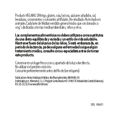 Comprar online SYNERBIO NIÑOS POLVO 50 G VIRIDIAN - Farmacia Coliseum