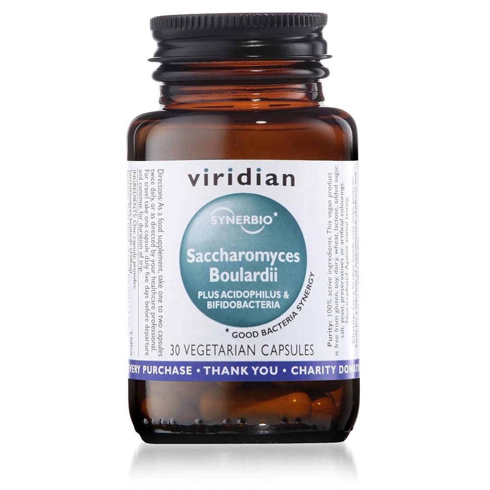 Comprar online SYNERBIO SACCHAROMYCES BOULARDII 30 VEG CAPS VIRIDIAN - Farmacia Coliseum