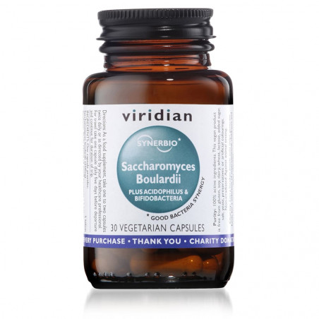 Comprar online SYNERBIO SACCHAROMYCES BOULARDII 30 VEG CAPS VIRIDIAN - Farmacia Coliseum