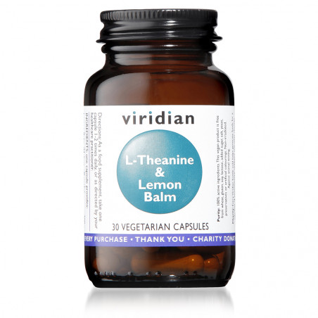 Comprar online TEANINA 200 MG Y MELISA 30 VEG CAPS VIRIDIAN - Farmacia Coliseum