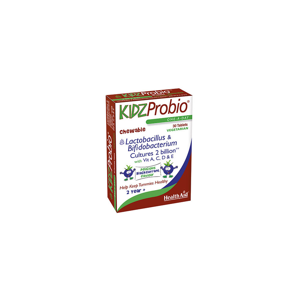 Comprar KIDZPROBIO 30 COMP MASTICABLES HEALTH AID NUTRINAT online - Farmacia Coliseum