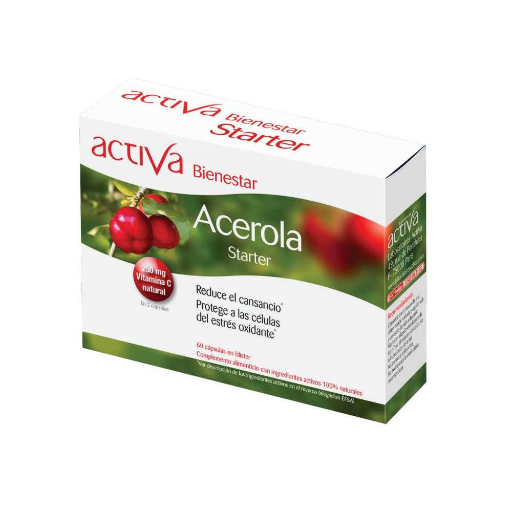 Comprar online BIENESTAR ACEROLA STARTER 60 CAPS ACTIVA - Farmacia Coliseum