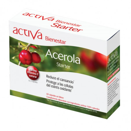 Comprar online BIENESTAR ACEROLA STARTER 60 CAPS ACTIVA - Farmacia Coliseum