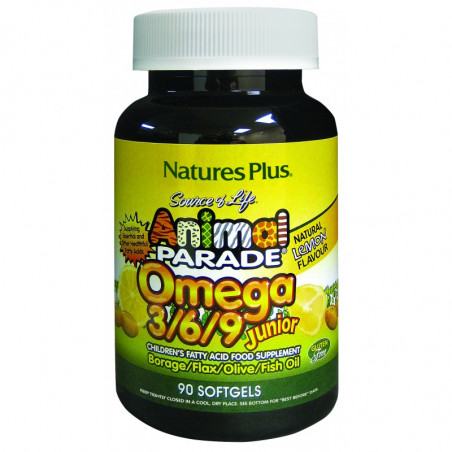 ANIMAL PARADE OMEGA 369 JUNIOR 90 PERLAS NATURE'S PLUS