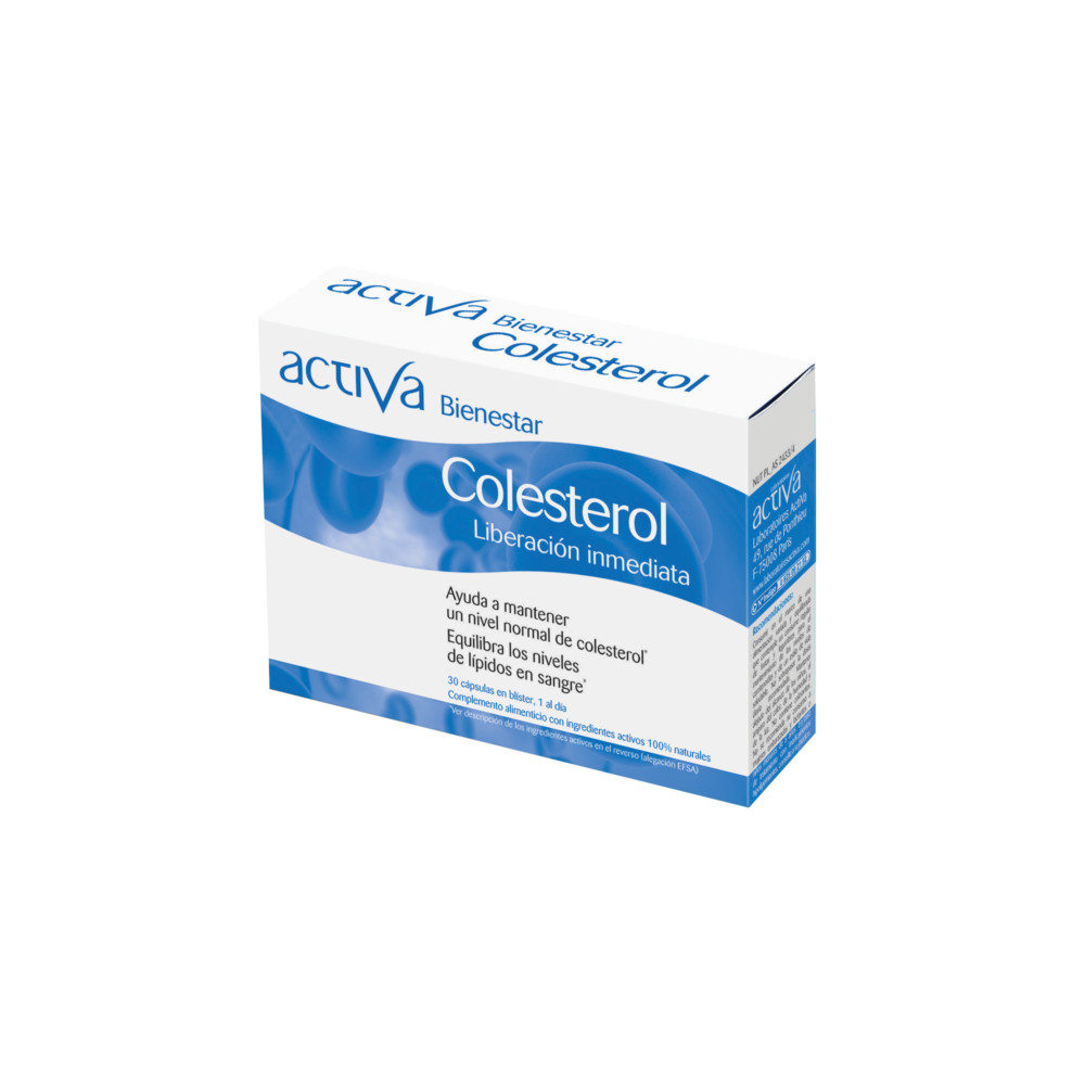 Comprar online BIENESTAR COLESTEROL 30 CAPS  ACTIVA - Farmacia Coliseum