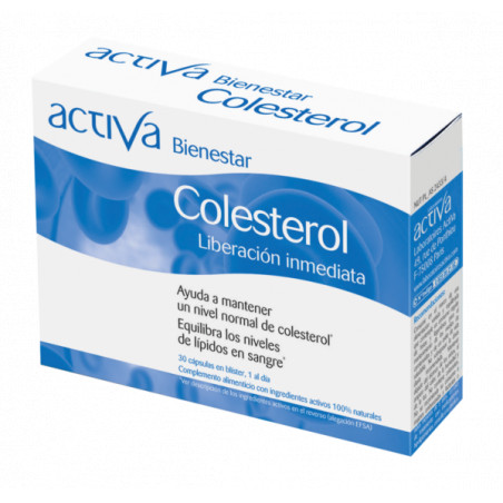 Comprar online BIENESTAR COLESTEROL 30 CAPS  ACTIVA - Farmacia Coliseum
