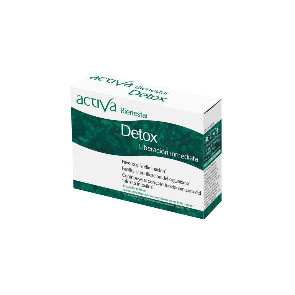 Comprar online BIENESTAR DETOX 45 CAPS ACTIVA - Farmacia Coliseum