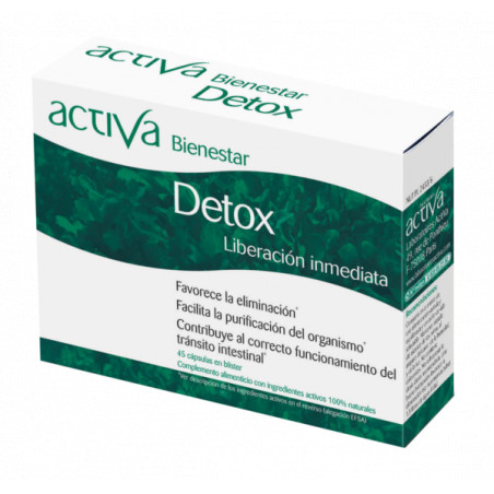 Comprar online BIENESTAR DETOX 45 CAPS ACTIVA - Farmacia Coliseum