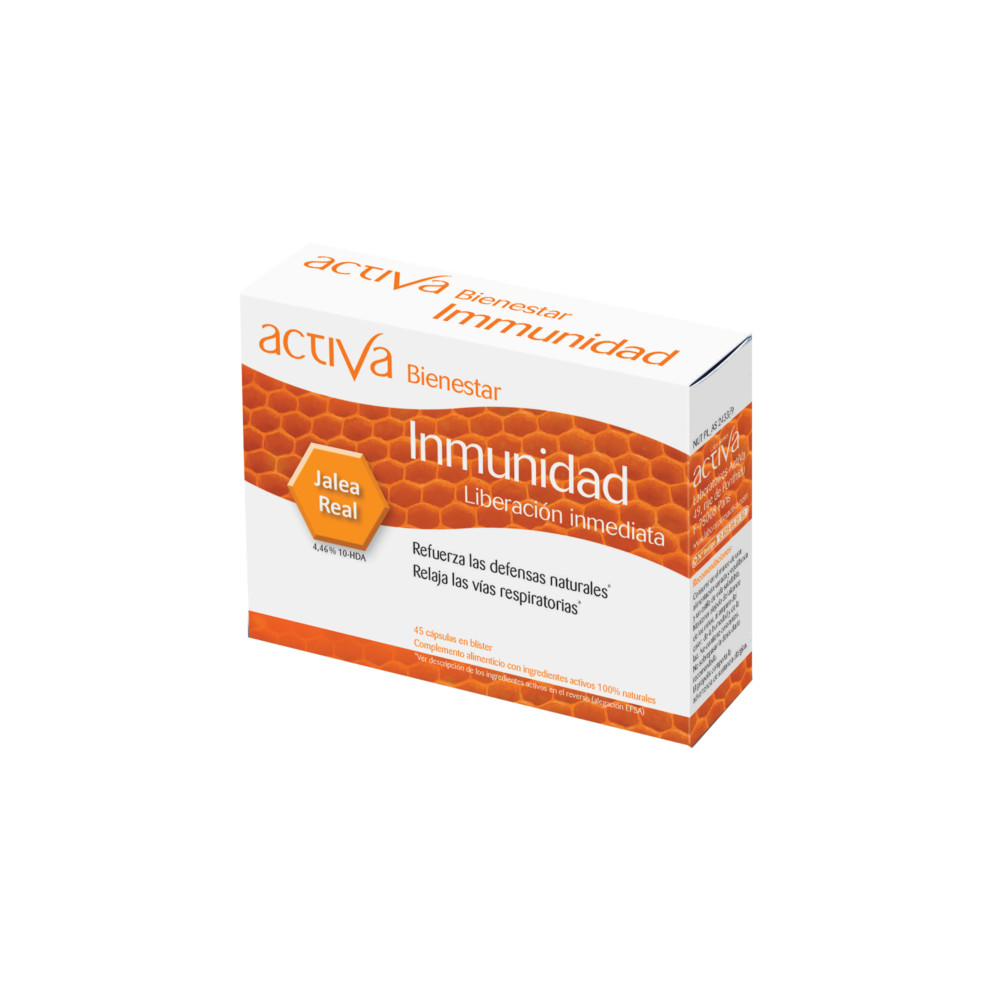 Comprar online BIENESTAR INMUNIDAD 45 CAPS  ACTIVA - Farmacia Coliseum