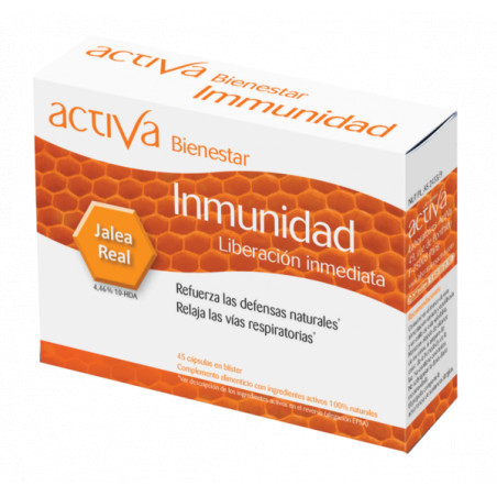 Comprar online BIENESTAR INMUNIDAD 45 CAPS  ACTIVA - Farmacia Coliseum